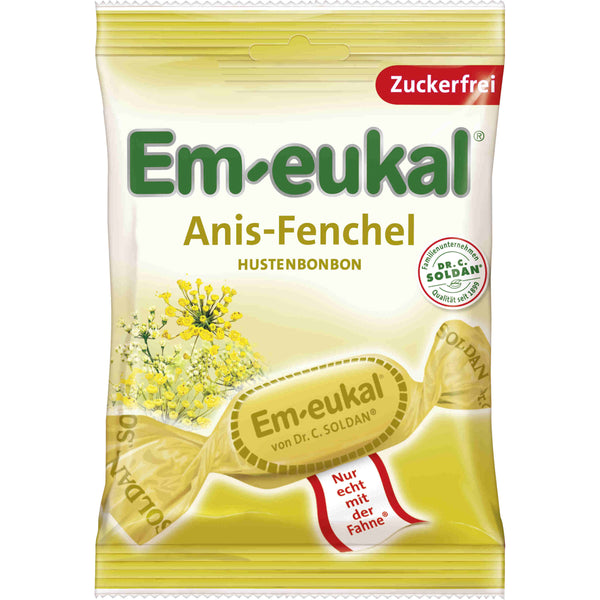 Em-eukal Anis-Fenchel Hustenbonbon zuckerfrei 75g