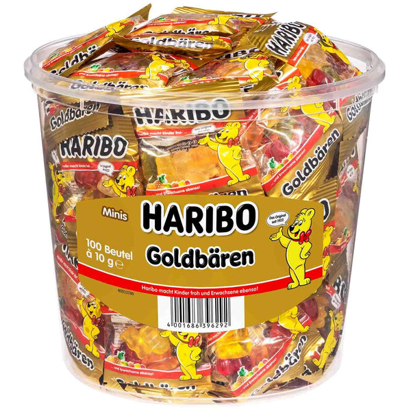 Haribo Goldbären Mini Minibeutel 100x 10g