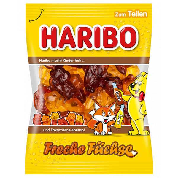 Haribo Freche Füchse 200 g Beutel