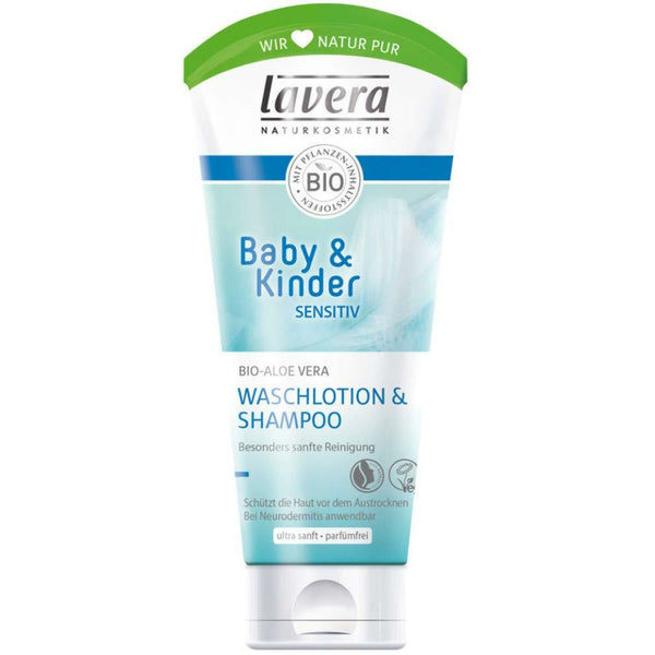 Lavera Baby & Kinder sensitiv Waschlotion & Shampoo Bio-Aloe Vera 200ml