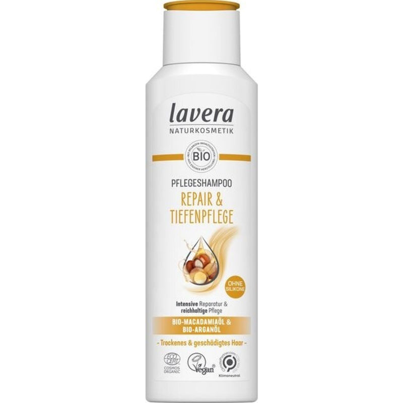 Lavera Pflegeshampoo Repair & Tiefenpflege Bio -Macadamiaöl & Bio Arganöl 250 ml