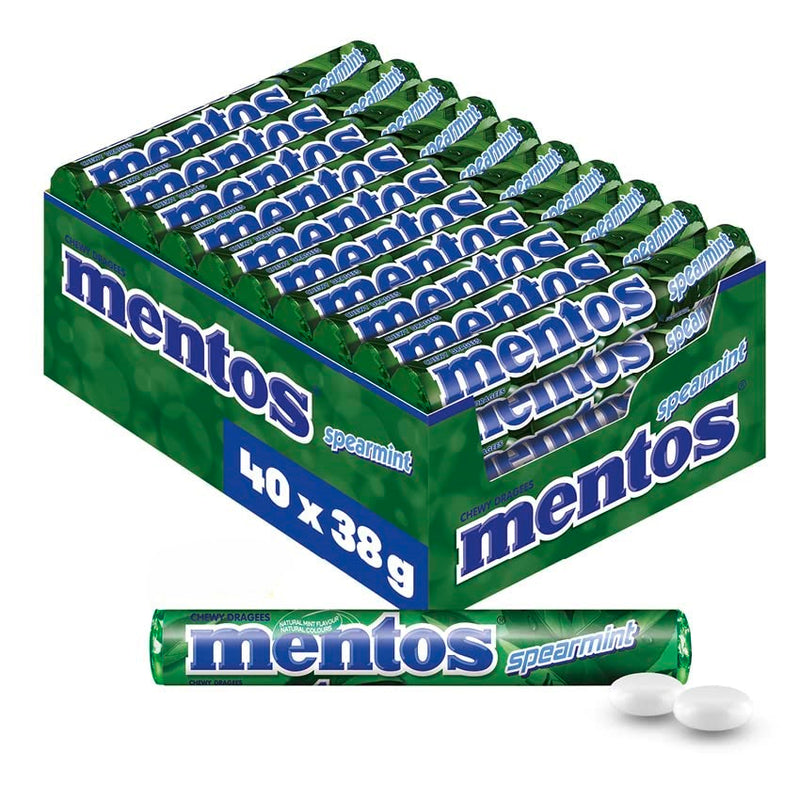 Mentos Kaubonbons Spearmint 38g, 40er Pack