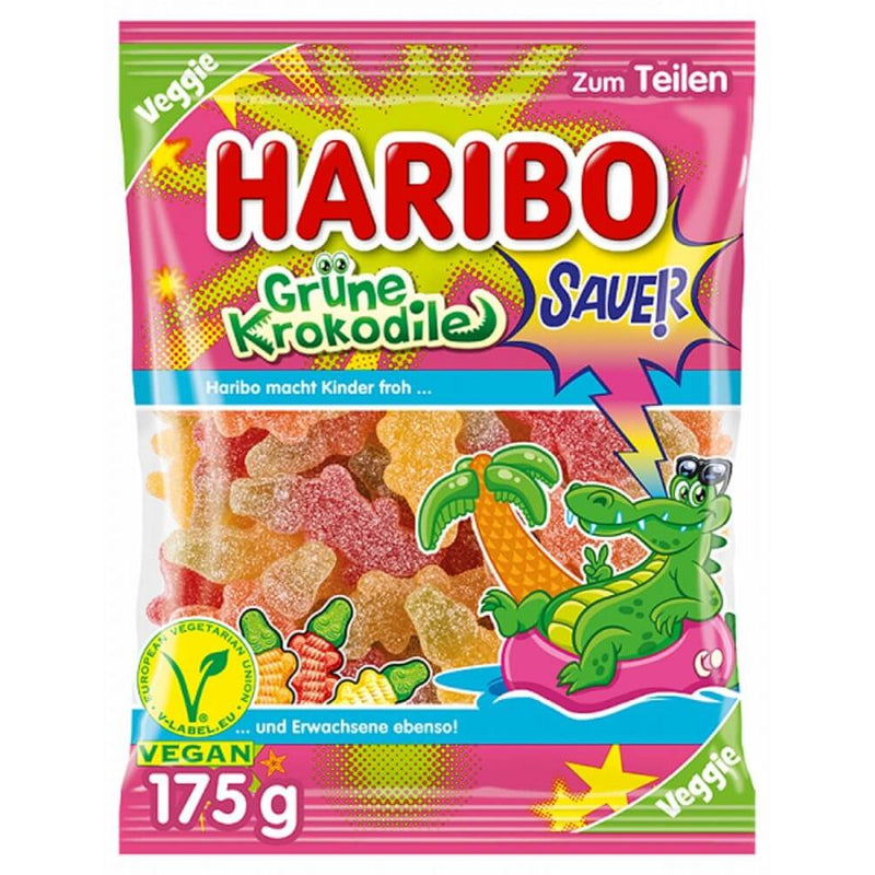 Haribo Grüne Krokodile sauer 175g Beutel