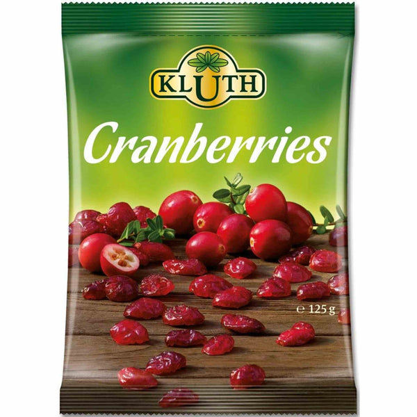 Kluth Cranberries, geschnitten 125g