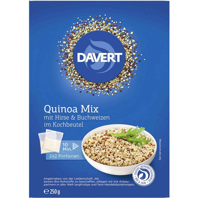 Davert Bio Quinoa Mix Hirse Buchweizen im Kochbeutel 250g