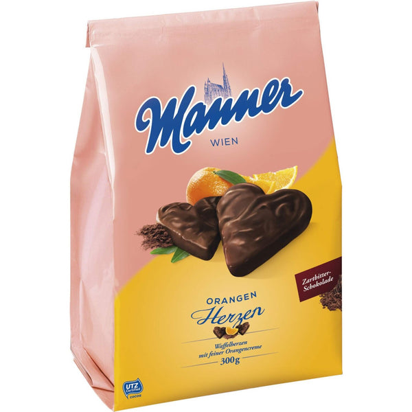 Manner  Orangen Herzen 300g