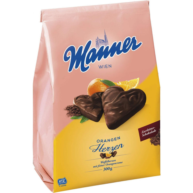 Manner  Orangen Herzen 300g