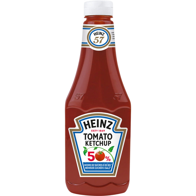 Heinz Tomato Ketchup 50 % weniger Zucker + Salz 875ml