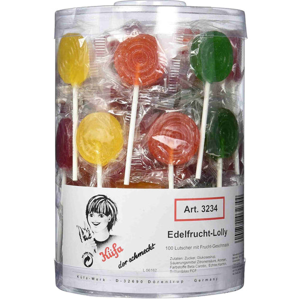 Küfa Edelfrucht-Lolly 100 Stk Dose