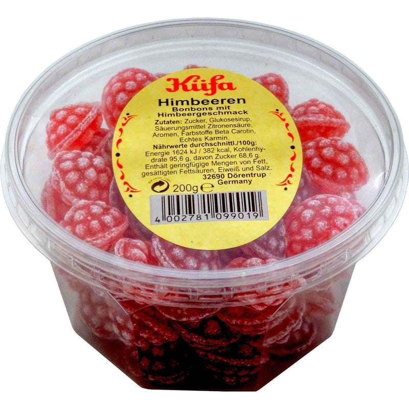 Küfa Bonbonmeisterserie Himbeeren Dose 200g