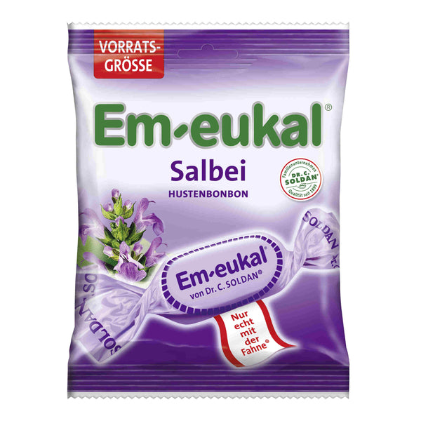 Em-eukal cough drops sage sugary 150g