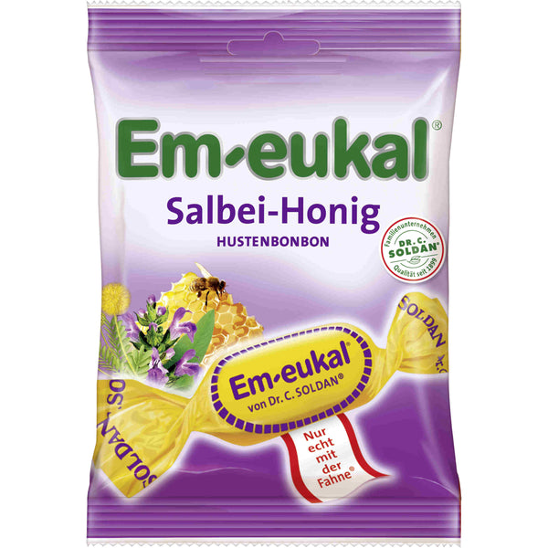 Em-eukal Salbei-Honig Hustenbonbon zuckerhaltig 75g