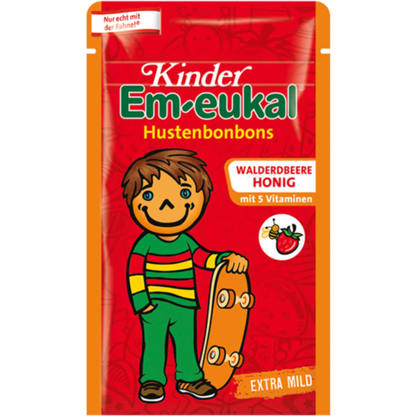 Kinder Em-eukal Hustenbonbons Walderdbeere-Honig zuckerhaltig 75g