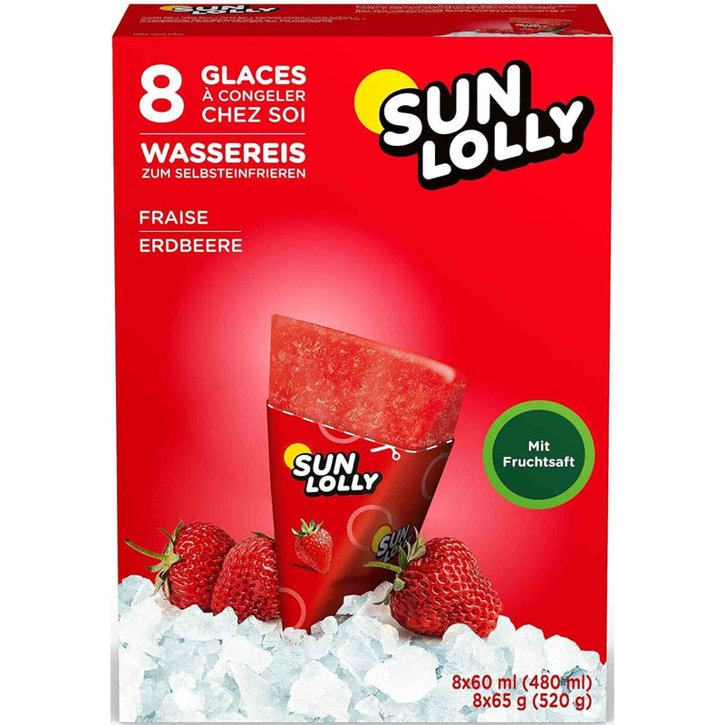 Sunlolly  Erdbeere Wasereis 8x60ml