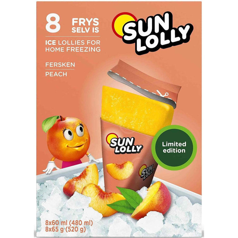 Sunlolly  Peach Wassereis 8x60ml