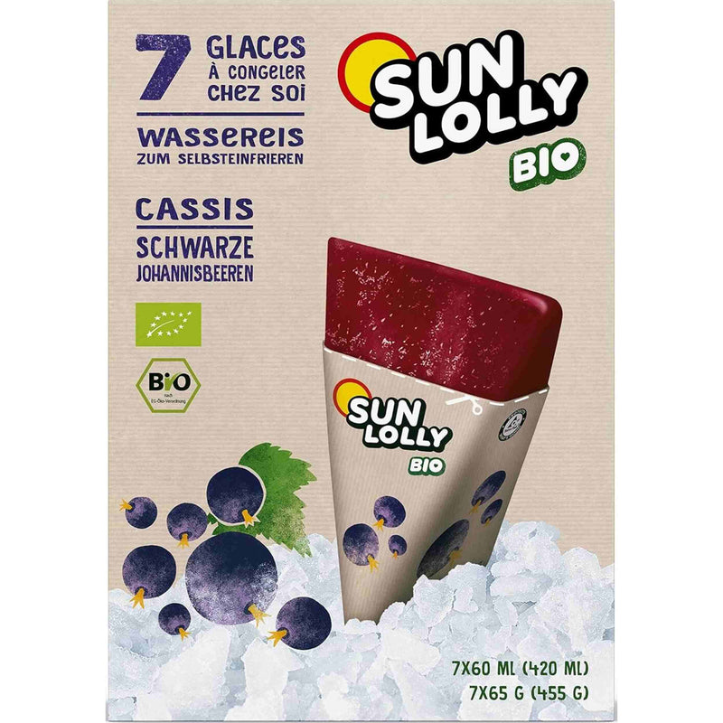 Sunlolly Wassereis Schwarze Johannisbeere Bio 7x60ml