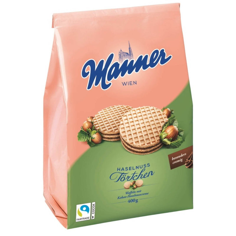 Manner  Törtchen Kakao Haseln 400g