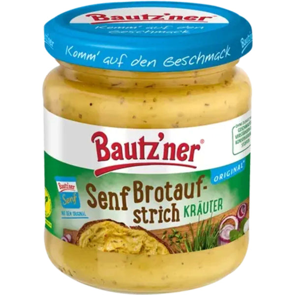 Bautz`ner Senf Brotaufstrich Kräuter 200 ml Glas