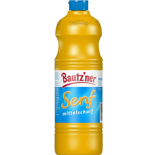 Bautz`ner Senf Mittelscharf 1 Liter Flasche