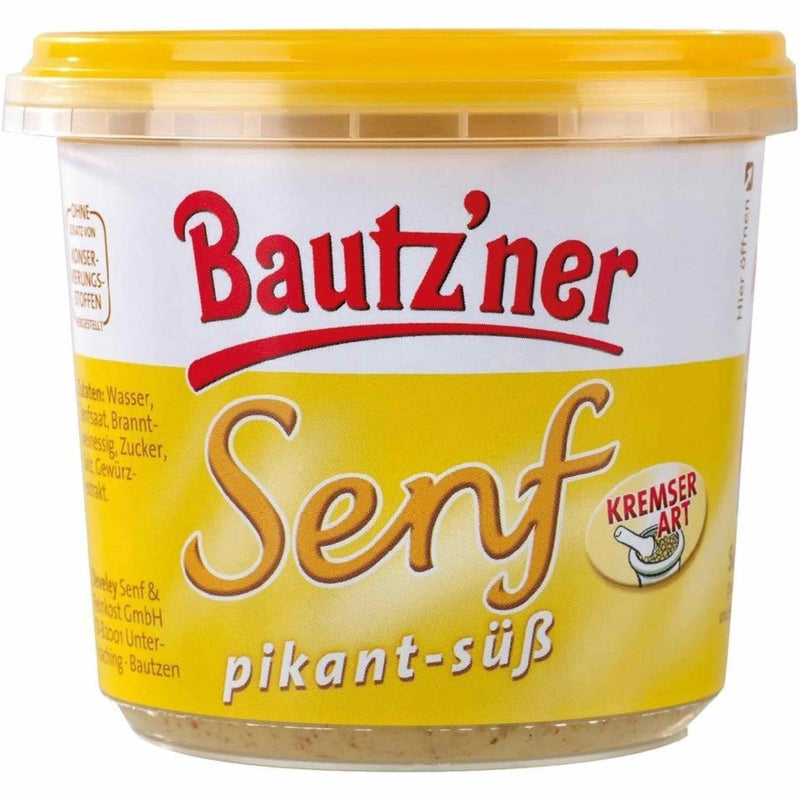 Bautz`ner Senf Pikant Süss 200 ml Becher