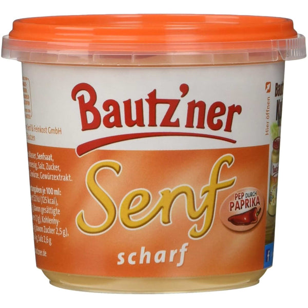 Bautz`ner Senf scharf Becher 200 ml