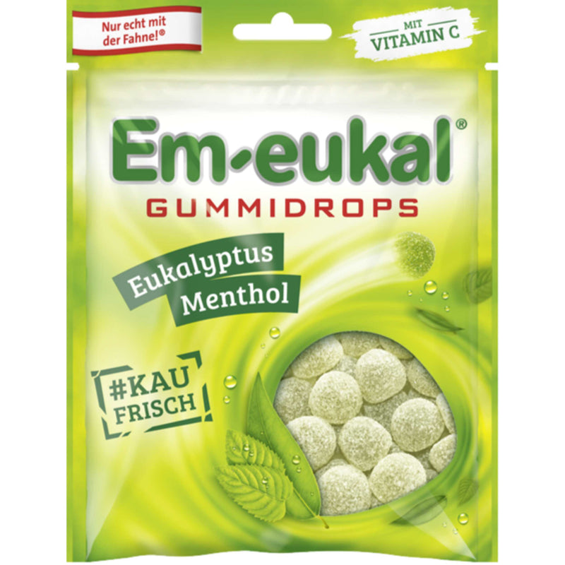Em-eukal Gummidrops Eukalyptus-Menthol 90g Beutel