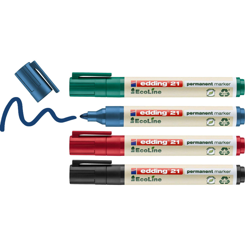 edding e-21/4S EcoLine Permanent Marker sortiert