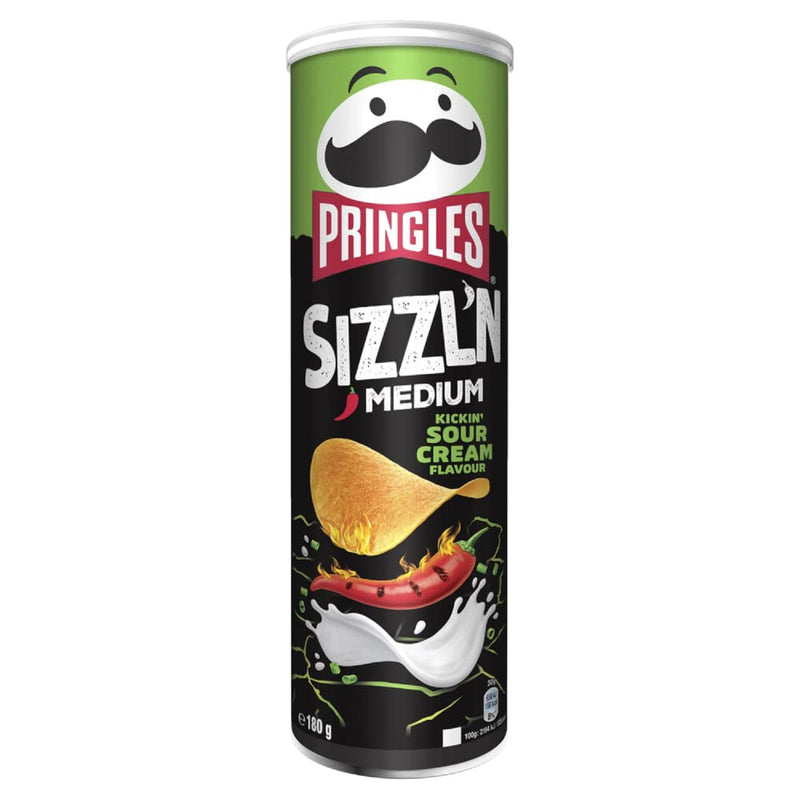 Pringles Sizzln Sour Cream 180g