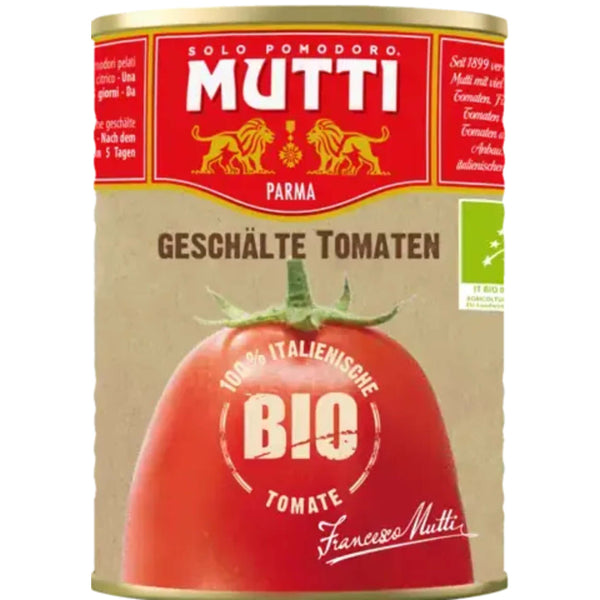 Mutti Bio Pelati, geschälte Tomaten 400g