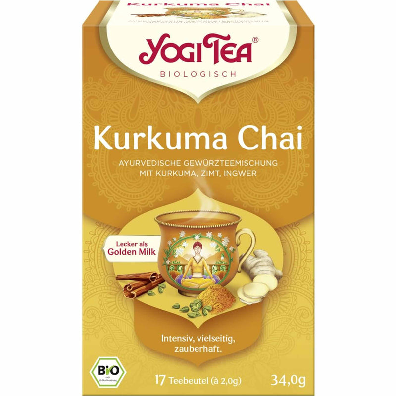 Yogi Tea, Bio Kurkuma Chai, 17 Teebeutel - 34g