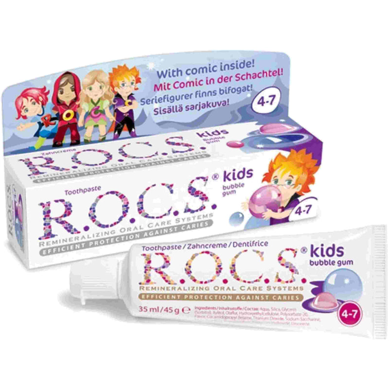 ROCS kids Bubble Gum Toothpaste 45g