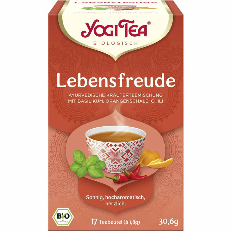 Yogi Tea, Bio Lebensfreude, 17 Teebeutel - 30,6g