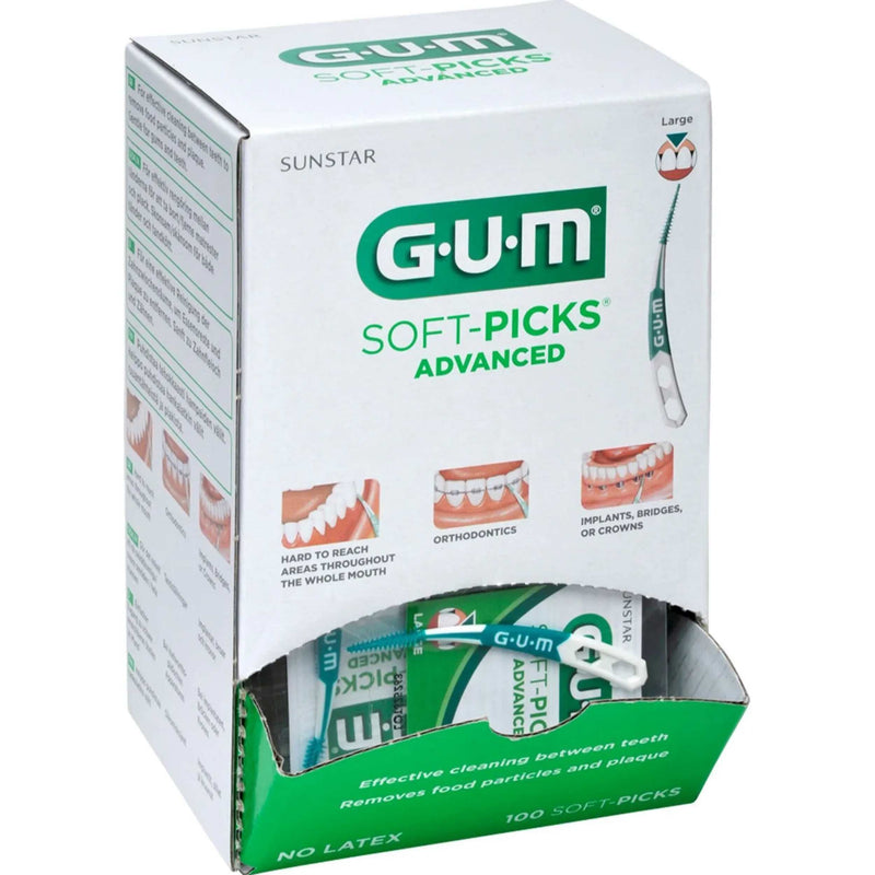 GUM Soft-Picks Advanced Large 100 x 1 Stück Schüttbox