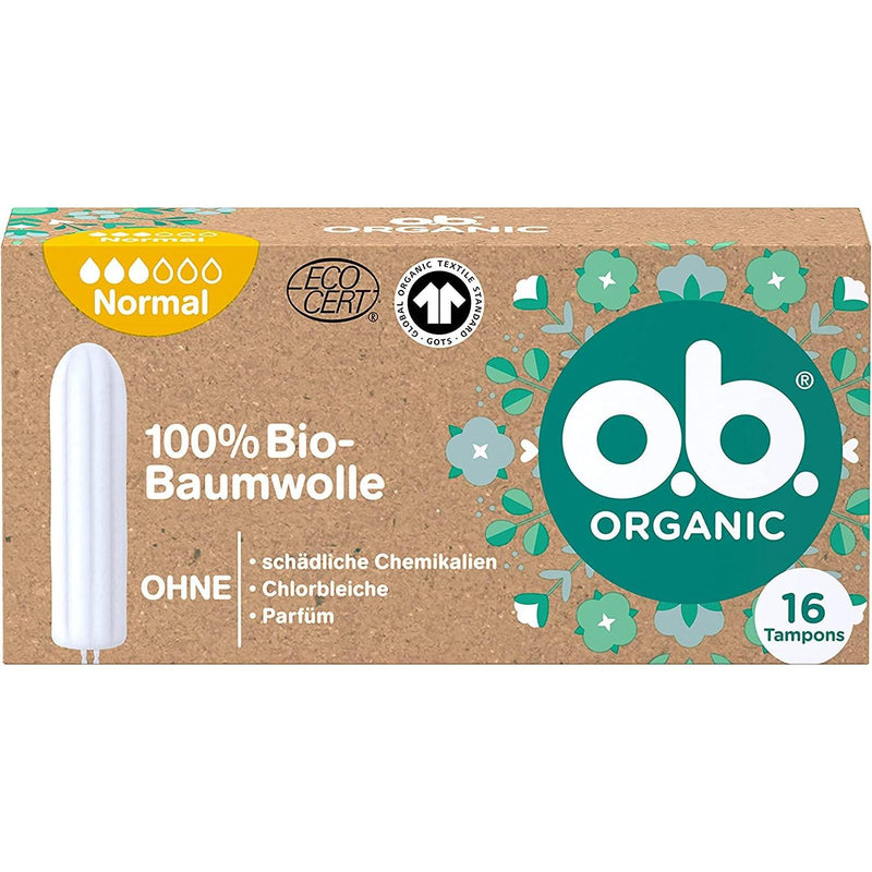 OB Tampons Organic 100% Bio Baumwolle Normal 16er