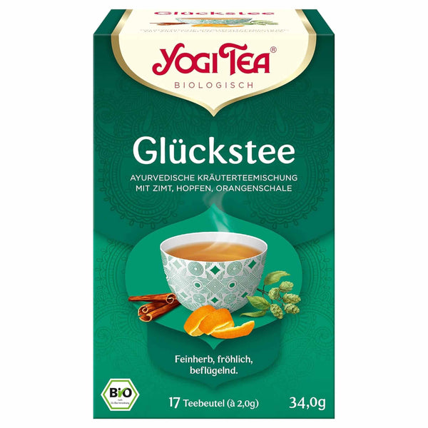 Yogi Tea, Bio Glücks Tee, 17 Teebeutel - 34 g