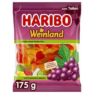 Haribo Weinland Weingummi 175 g Beutel