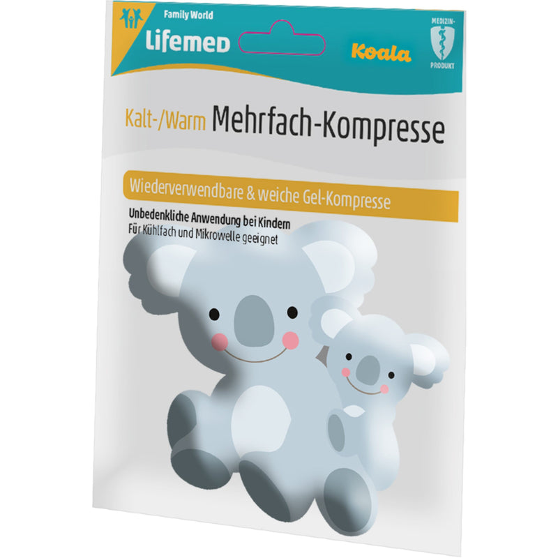 Lifemed Kalt- & Warm-Kompresse 14,5 cm x 12,5 cm für Kinder,1Stk Packung, sortiert