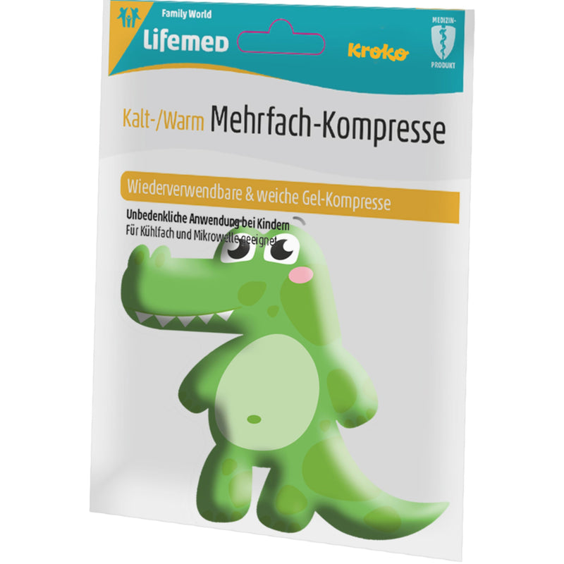 Lifemed Kalt- & Warm-Kompresse 14,5 cm x 12,5 cm für Kinder,1Stk Packung, sortiert