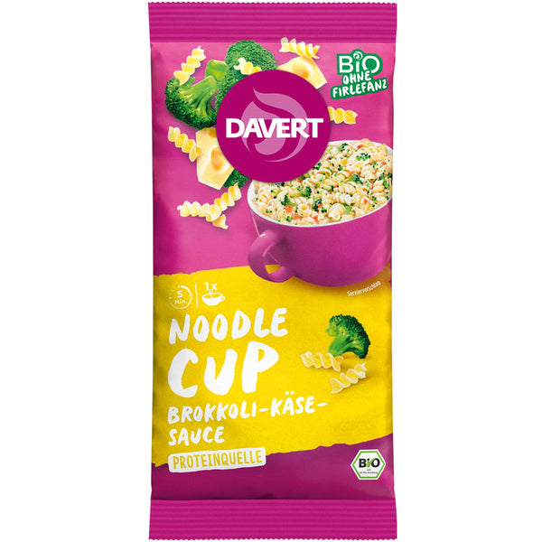 Davert Bio Noodle-Cup Brokkoli-Käse-Sauce 64g