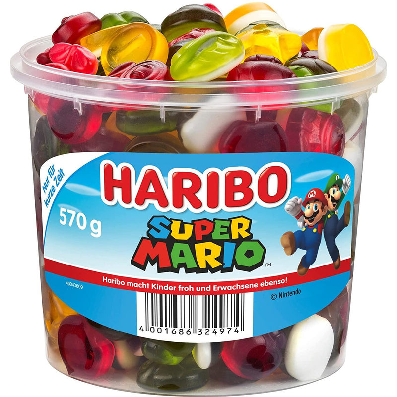 Haribo Super Mario Fruchtgummi mit Schaumzucker 570 g