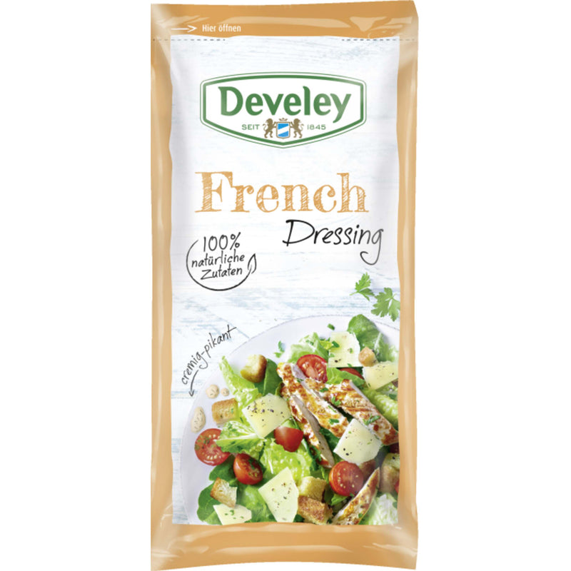 Develey French Dressing 14er Pack (14 x 75 ml Portionsbeutel)