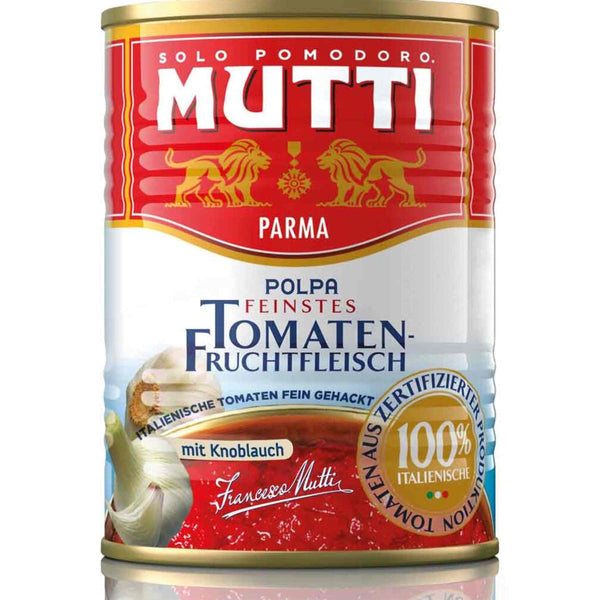 Mutti Polpa Fine mit Knoblauch 400g