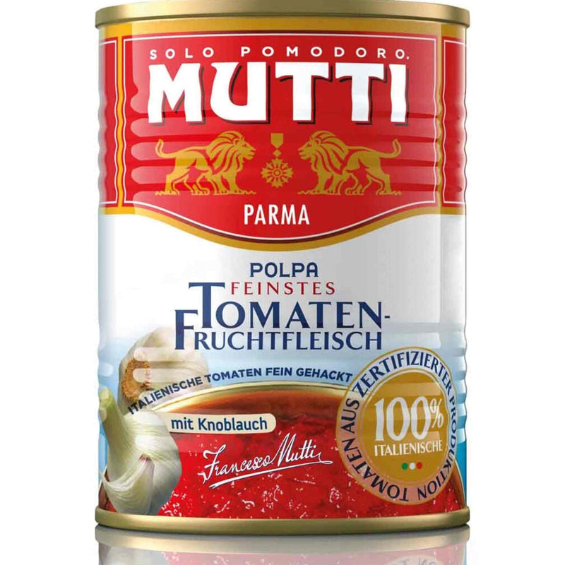 Mutti Polpa Fine mit Knoblauch 400g