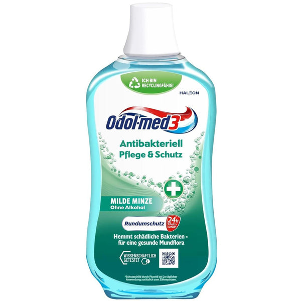 Odol-med3 Antibakteriell Pflege & Schutz Mundspülung 500ml