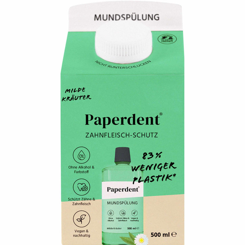 Paperdent Mundspülung Milde Kräuter 500ml