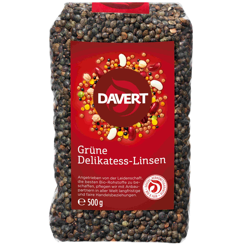 Davert Bio Grüne Delikatess-Linsen 500g