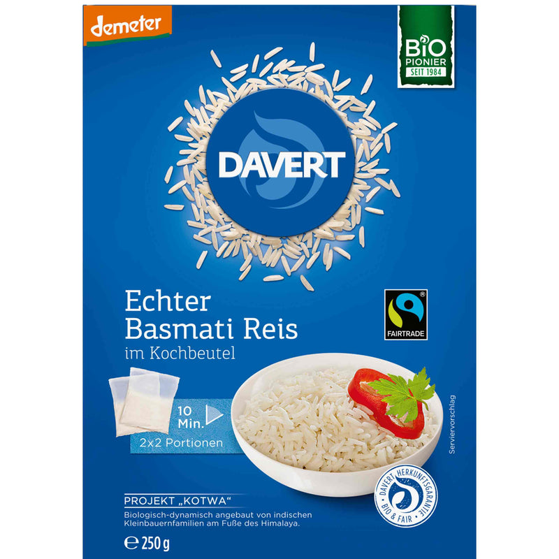 Davert Bio Basmati Reis im Kochbeutel 250g