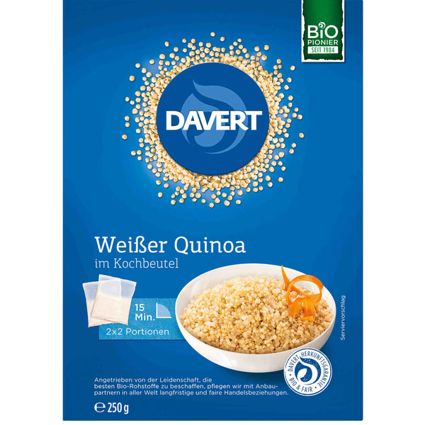 Davert Bio weißer Quinoa im Kochbeutel 250g