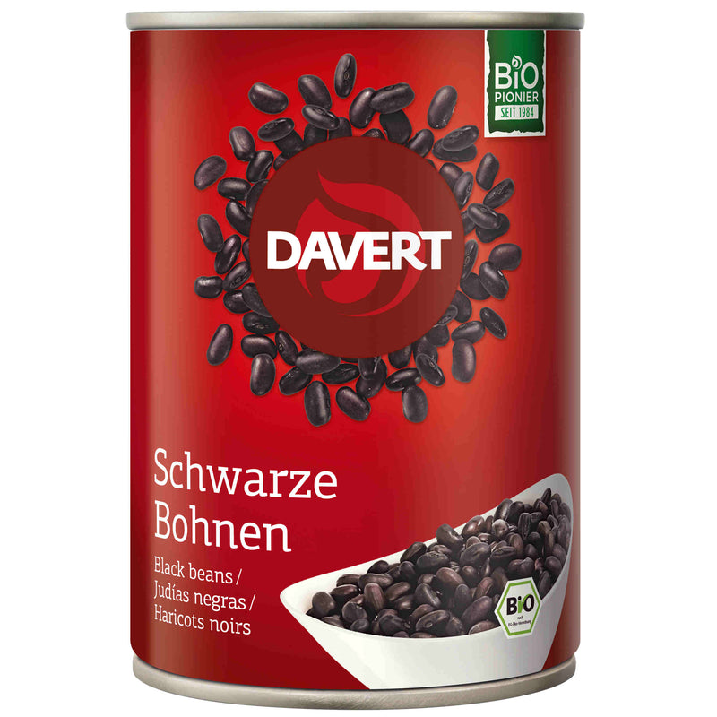 Davert Bio Schwarze Bohnen Dose 400g