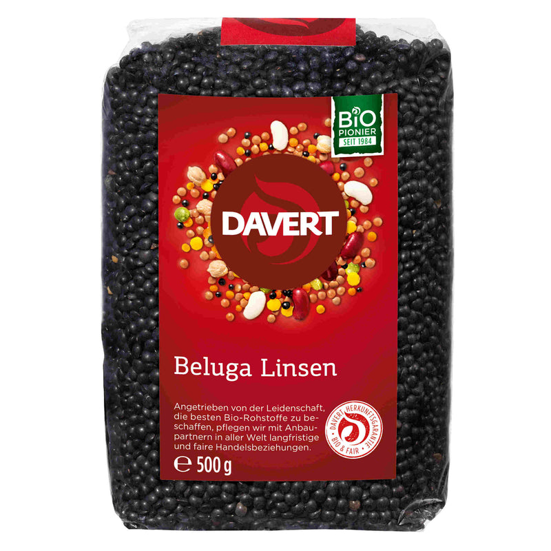 Davert Bio Beluga Linsen schwarz 500g